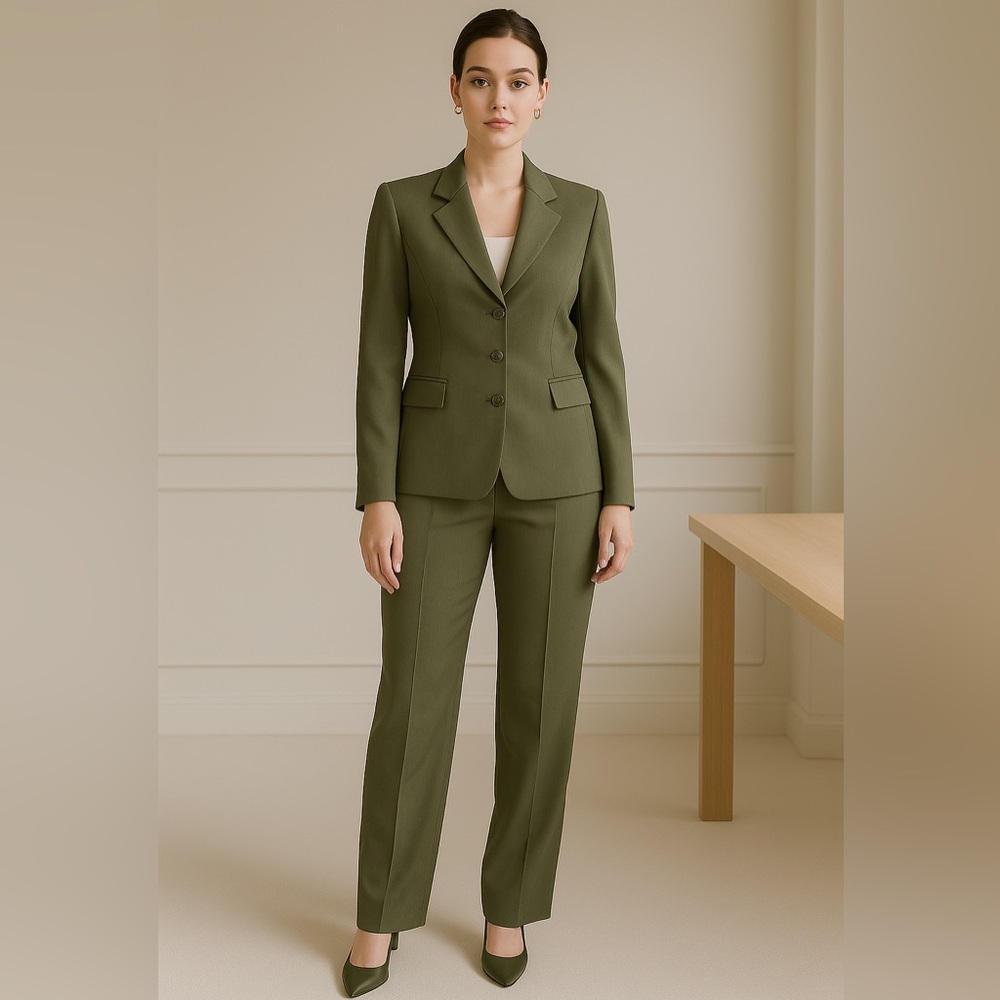 Garfield & Marks Olive Green 3-Piece Suit Set – Size 2 – Made in USA
B005